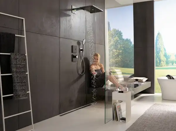 Термостат для душа Hansgrohe ShowerSelect (цвет - хром/чёрный) (15735600) фото 2 Aquada.com.ua Термостат для душа Hansgrohe ShowerSelect (цвет - хром/чёрный) (15735600) фото 2 Aquada.com.ua