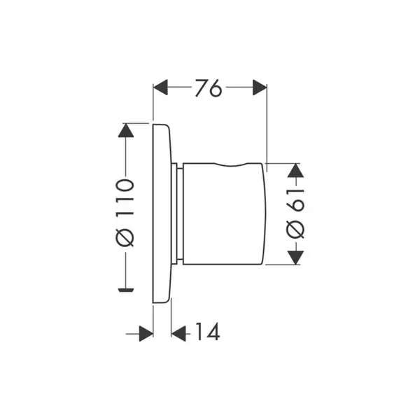 Запорный/переключающий вентиль Trio/Quattro S Hansgrohe (цвет - хром) (15932000) фото 2 Aquada.com.ua Запорный/переключающий вентиль Trio/Quattro S Hansgrohe (цвет - хром) (15932000) фото 2 Aquada.com.ua