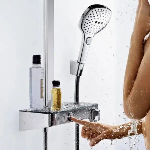 Душевой набор Hansgrohe ShowerTablet Select/Raindance E120 3jet, хром/белый (27027400) фото 2 Aquada.com.ua Душевой набор Hansgrohe ShowerTablet Select/Raindance E120 3jet, хром/белый (27027400) фото 2 Aquada.com.ua
