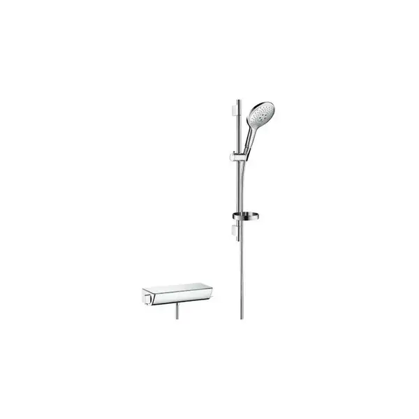 Душевой гарнитур с термостатом Hansgrohe Raindance Select (белый/хром) (27036400) фото 1 Aquada.com.ua Душевой гарнитур с термостатом Hansgrohe Raindance Select (белый/хром) (27036400) фото 1 Aquada.com.ua