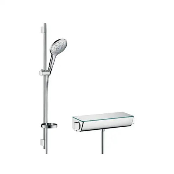 Душевой набор Hansgrohe Ecostat Select/Raindance S150 3jet, хром (27037000) фото 1 Aquada.com.ua Душевой набор Hansgrohe Ecostat Select/Raindance S150 3jet, хром (27037000) фото 1 Aquada.com.ua