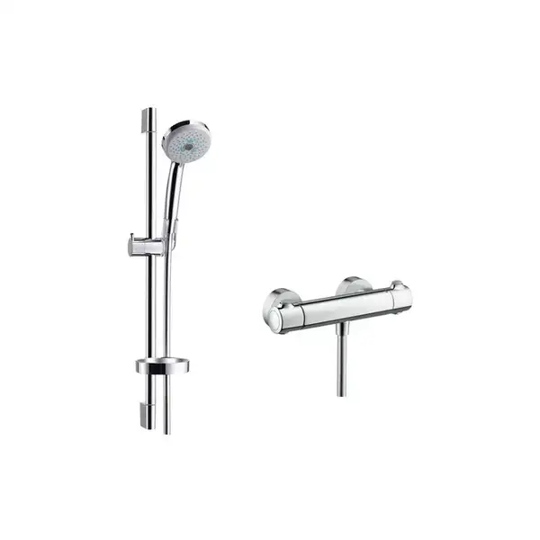 Душевой гарнитур с термостатом Hansgrohe Croma 100 Multi (27086000) фото 1 Aquada.com.ua Душевой гарнитур с термостатом Hansgrohe Croma 100 Multi (27086000) фото 1 Aquada.com.ua