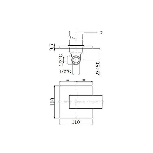 Смеситель для душа Paffoni Elle (цвет - хром) (ELBOX010CR) фото 2 Aquada.com.ua Смеситель для душа Paffoni Elle (цвет - хром) (ELBOX010CR) фото 2 Aquada.com.ua