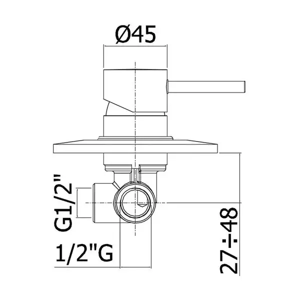 Смеситель для душа Paffoni Light (цвет - хром) (LIG010CR) фото 2 Aquada.com.ua Смеситель для душа Paffoni Light (цвет - хром) (LIG010CR) фото 2 Aquada.com.ua