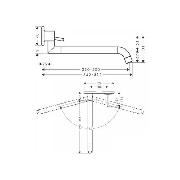 Cмеситель для кухни Axor Uno² (цвет - хром) (38815000) фото 4 Aquada.com.ua
