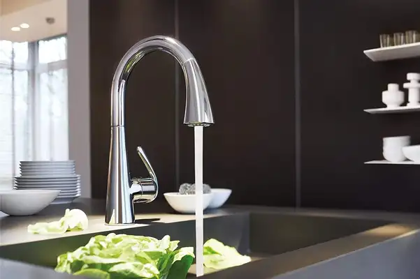 GROHE Сенсорний одноважільний змішувач для мийки Zedra Touch (30219001) фото 6 Aquada.com.ua GROHE Сенсорний одноважільний змішувач для мийки Zedra Touch (30219001) фото 6 Aquada.com.ua