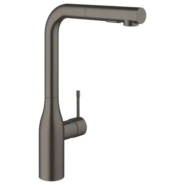 Смеситель для кухни Grohe Essence DN 15 (цвет - тёмный графит, матовый), с выдвижной лейкой (30270AL0)