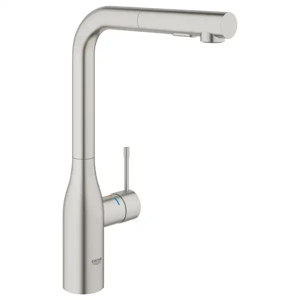 Смеситель для кухни Grohe Essence (цвет - сталь) (30270DC0) фото 1 Aquada.com.ua Смеситель для кухни Grohe Essence (цвет - сталь) (30270DC0) фото 1 Aquada.com.ua