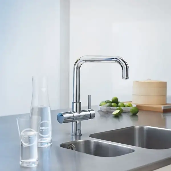 Смеситель для кухни изливом Blue Grohe (31299001) фото 3 Aquada.com.ua Смеситель для кухни изливом Blue Grohe (31299001) фото 3 Aquada.com.ua
