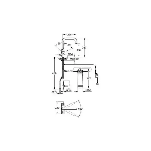 Смеситель для кухни изливом Blue Grohe (31299001) фото 5 Aquada.com.ua Смеситель для кухни изливом Blue Grohe (31299001) фото 5 Aquada.com.ua