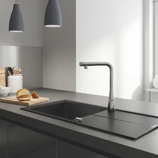 Змішувач для кухні з висувним виливом Grohe Zedra SmartControl (31593002) Змішувач для кухні з висувним виливом Grohe Zedra SmartControl (31593002)