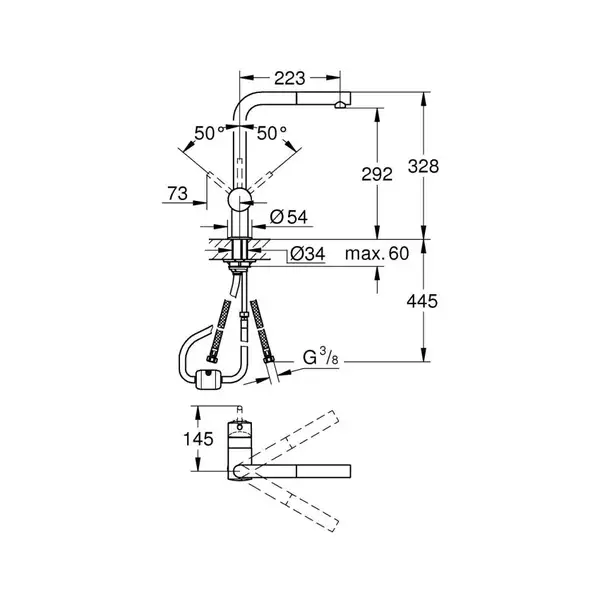 Смеситель для кухни Grohe Minta 32168DC0 (32168DC0) фото 2 Aquada.com.ua Смеситель для кухни Grohe Minta 32168DC0 (32168DC0) фото 2 Aquada.com.ua