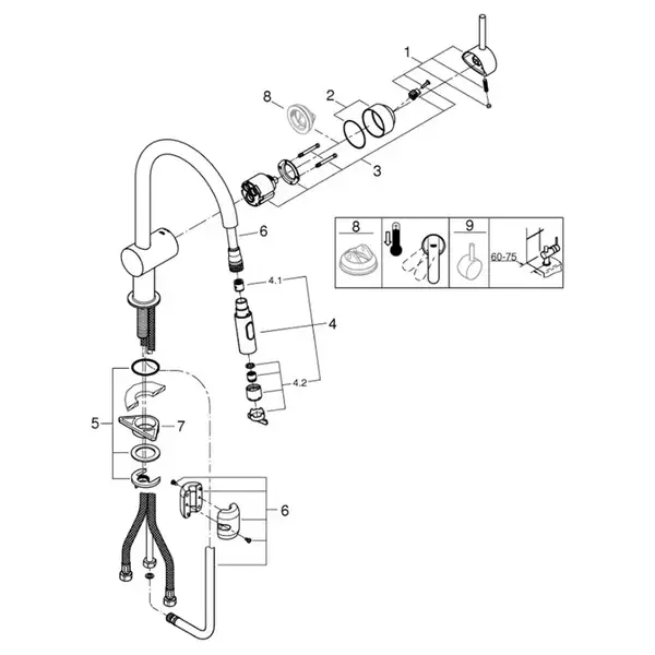 Grohe Minta Змішувач для кухні, хром (32321002) Grohe Minta Змішувач для кухні, хром (32321002)