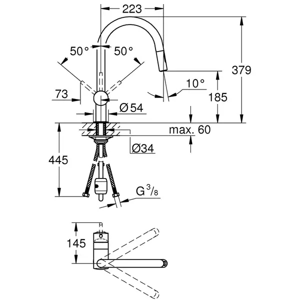 Grohe Minta Смеситель для кухни, SuperSteel (32321DC2) Grohe Minta Смеситель для кухни, SuperSteel (32321DC2)