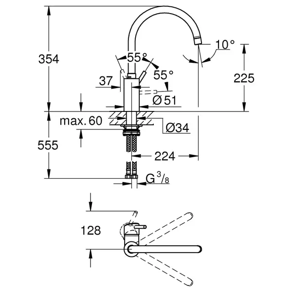 Змішувач для кухні Grohe Concetto new (32661DC3) Змішувач для кухні Grohe Concetto new (32661DC3)