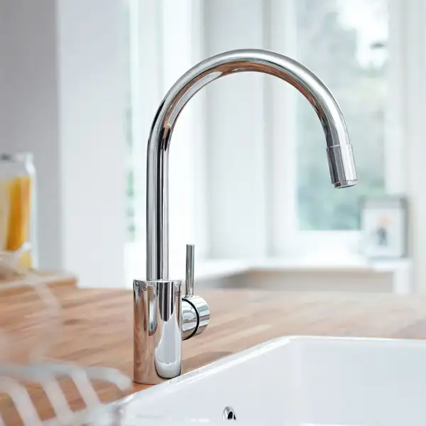 Змішувач для кухні Grohe Concetto з висувним виливом, суперсталь (32663DC1)