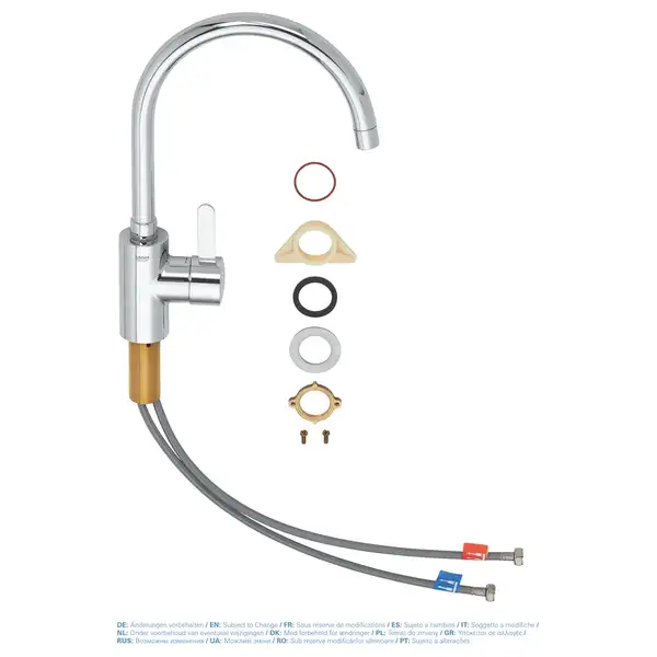Grohe Eurosmart Cosmopolitan Смеситель для кухни, хром (32843002) Grohe Eurosmart Cosmopolitan Смеситель для кухни, хром (32843002)