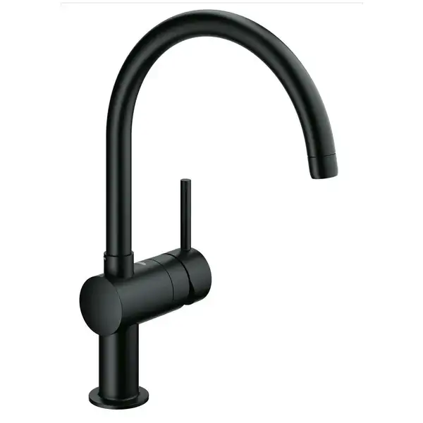 Змішувач кухонний одноважільний GROHE Minta, чорний (32917KS0) Змішувач кухонний одноважільний GROHE Minta, чорний (32917KS0)