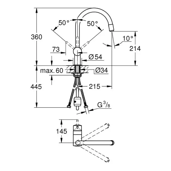 Grohe Minta Смеситель для кухни, хром (32918000)