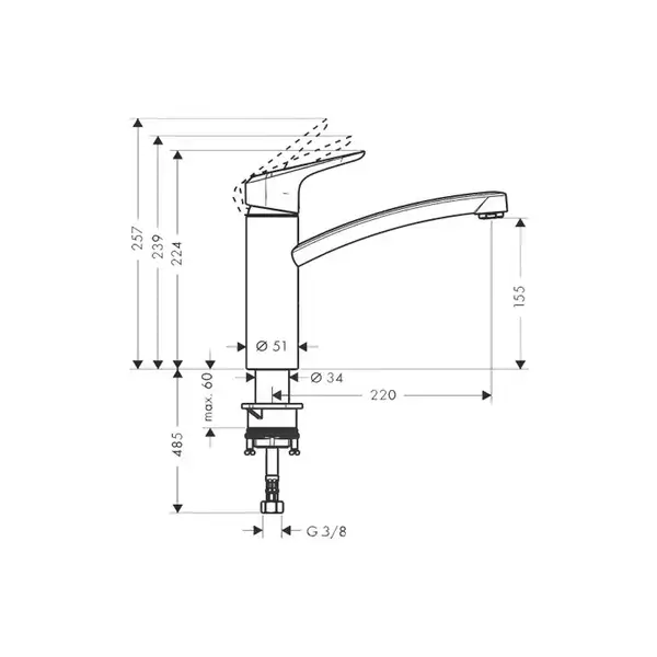 GROHE Ecos M Смеситель для кухни однорычажный, хром (14815000) фото 2 Aquada.com.ua GROHE Ecos M Смеситель для кухни однорычажный, хром (14815000) фото 2 Aquada.com.ua