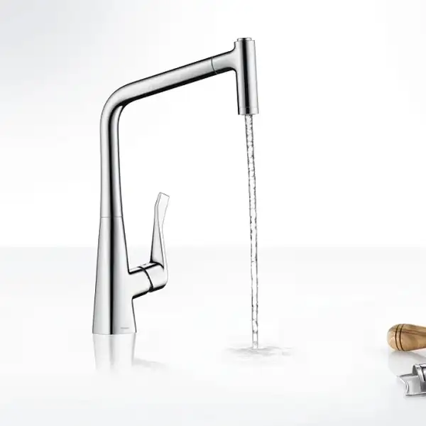 Смеситель для кухни Hansgrohe Metris (цвет - хром) (14820000) фото 2 Aquada.com.ua Смеситель для кухни Hansgrohe Metris (цвет - хром) (14820000) фото 2 Aquada.com.ua