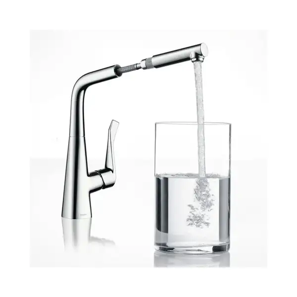 Смеситель для кухни Hansgrohe Metris (цвет - хром) (14821000) фото 3 Aquada.com.ua