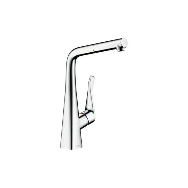 Смеситель для кухни, однорычажный Hansgrohe Metris (цвет - хром) (14823000) фото 1 Aquada.com.ua