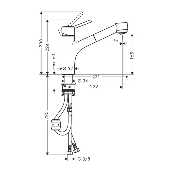 HANSGROHE Смеситель для кухни, однорычажный Talis S (32841000) фото 2 Aquada.com.ua HANSGROHE Смеситель для кухни, однорычажный Talis S (32841000) фото 2 Aquada.com.ua