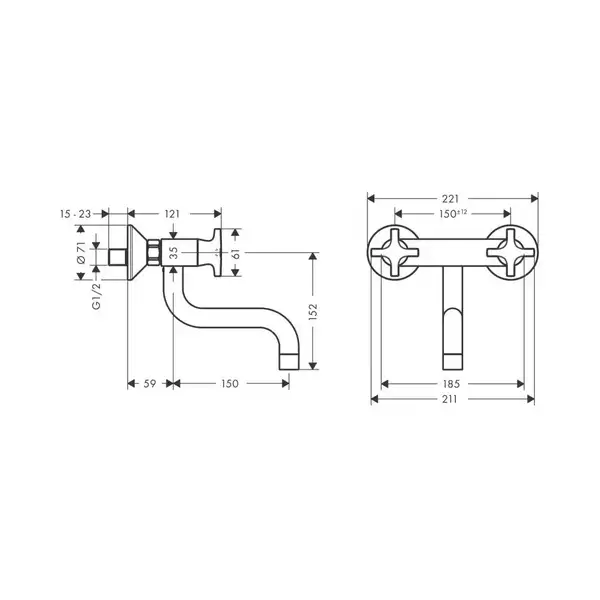 Смеситель для кухни Hansgrohe Logis M32 (цвет - хром) (71287000) фото 2 Aquada.com.ua