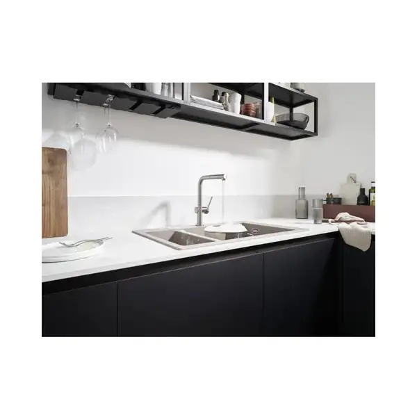 Кухонный смеситель Hansgrohe Talis 270, черный матовый (72809670)