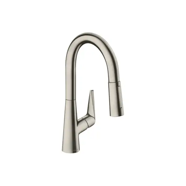 Смеситель для кухни, однорычажный Hansgrohe Talis S (цвет - сталь) (72815800) фото 1 Aquada.com.ua