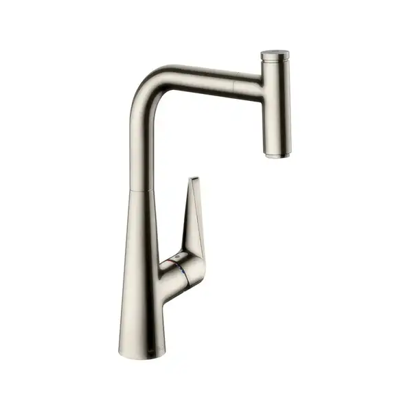 Смеситель для кухни Hansgrohe Metris Select S (цвет - сталь) (72821800) фото 1 Aquada.com.ua