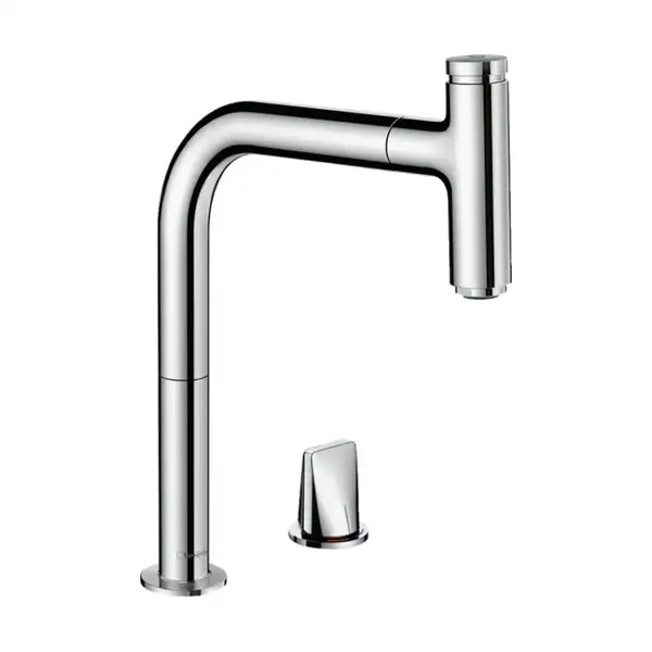 Змішувач для кухні Hansgrohe Metris Select 200 1jet sBox з витяжним виливом, хром (73804000) Змішувач для кухні Hansgrohe Metris Select 200 1jet sBox з витяжним виливом, хром (73804000)