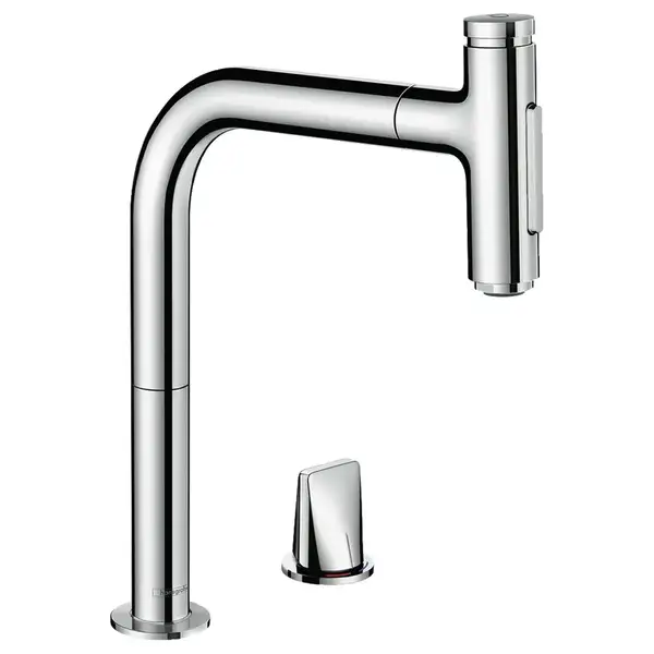 Смеситель для кухни Hansgrohe Metris Select 200 2jet, sBox (цвет - хром), с вытяжным душем (73818000) фото 1 Aquada.com.ua Смеситель для кухни Hansgrohe Metris Select 200 2jet, sBox (цвет - хром), с вытяжным душем (73818000) фото 1 Aquada.com.ua