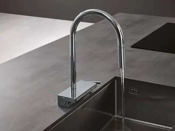 Смеситель для кухни Hansgrohe Aquno Select 170 3jet, sBox (цвет - хром), с вытяжным душем (73831000) фото 2 Aquada.com.ua