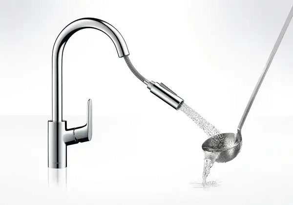 Смеситель для кухни Hansgrohe Focus M41 (цвет - хром), с вытяжным душем 2jet (73880000) фото 2 Aquada.com.ua