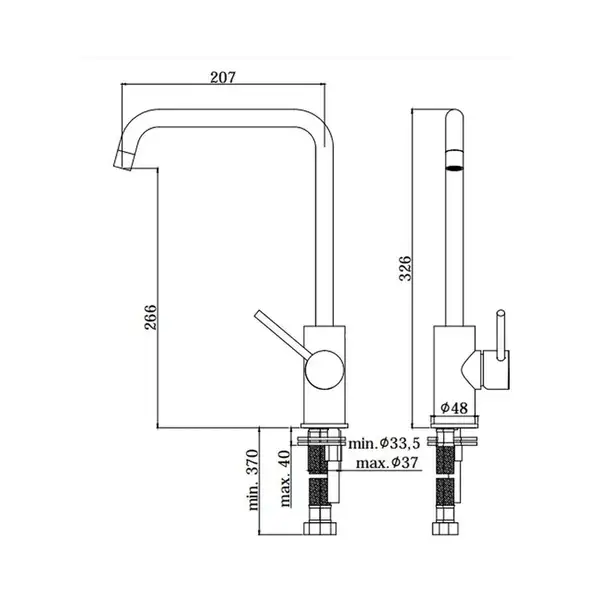 Paffoni Light Смеситель для кухни, хром (LIG980CR) Paffoni Light Смеситель для кухни, хром (LIG980CR)