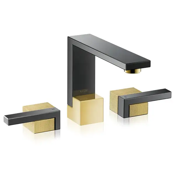 Смеситель для раковины, алмазная резка Axor Edge, с донным клапаном push-open (46051 990 330) фото 1 Aquada.com.ua