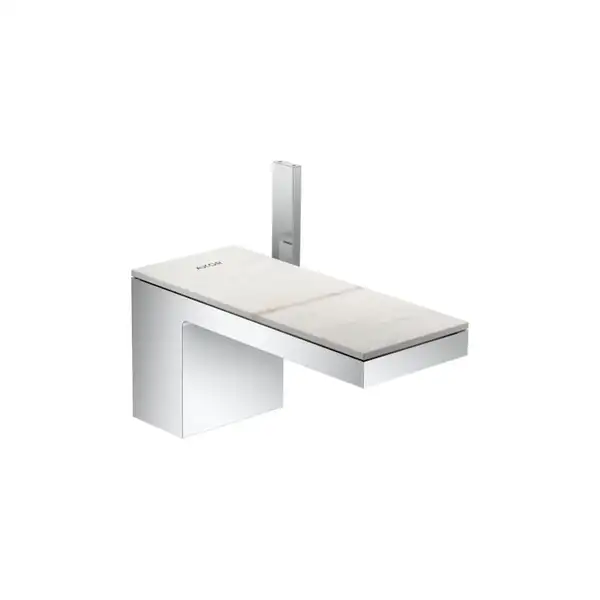 Смеситель для раковины Axor MyEdition (цвет - хром/мрамор) (47012000+47909000) фото 1 Aquada.com.ua