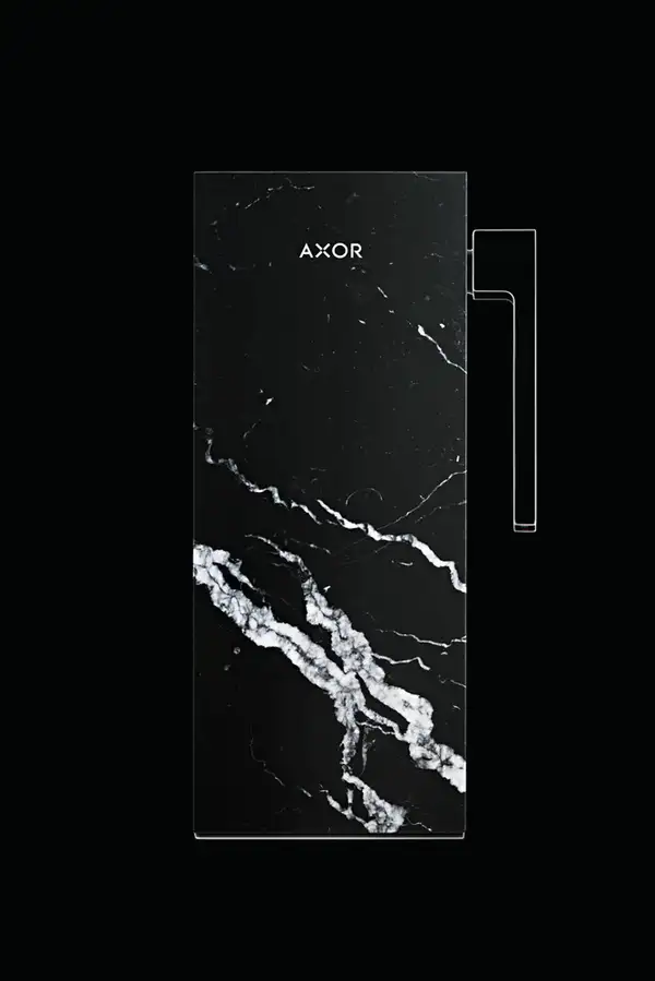 Смеситель для раковины Axor MyEdition (цвет - хром/мрамор) (47012000+47913000) фото 3 Aquada.com.ua