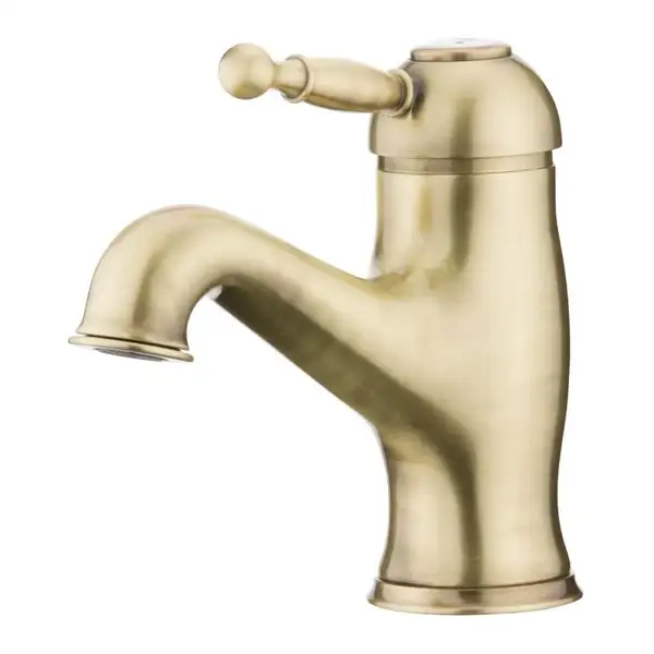 Смеситель для раковины Devit Charlestone (цвет - бронза), с доннным клапаном (CN60051037B) фото 1 Aquada.com.ua