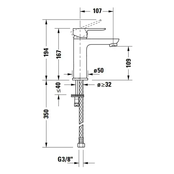 Смеситель для раковины Duravit A.1 (цвет - хром), без донного клапаном (A11020002010) фото 3 Aquada.com.ua Смеситель для раковины Duravit A.1 (цвет - хром), без донного клапаном (A11020002010) фото 3 Aquada.com.ua