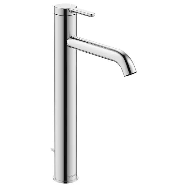 Смеситель для раковины высокий Duravit C.1 (цвет - хром), с донным клапаном, излив 166 мм (C11040001010) фото 1 Aquada.com.ua Смеситель для раковины высокий Duravit C.1 (цвет - хром), с донным клапаном, излив 166 мм (C11040001010) фото 1 Aquada.com.ua