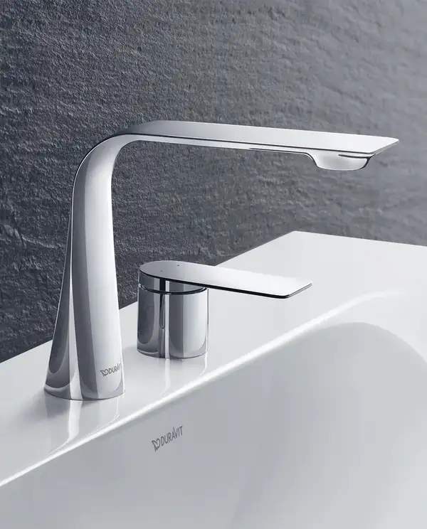 Смеситель для раковины на 2 отверстия Duravit D.1 (цвет - хром) (D11120002010) фото 2 Aquada.com.ua Смеситель для раковины на 2 отверстия Duravit D.1 (цвет - хром) (D11120002010) фото 2 Aquada.com.ua