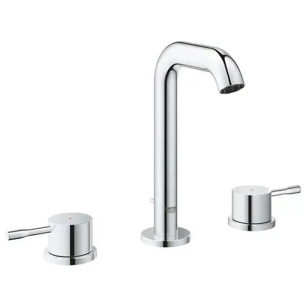 Смеситель для раковины Grohe Essence M-Size (цвет - хром), с донным клапаном (20296001) фото 1 Aquada.com.ua Смеситель для раковины Grohe Essence M-Size (цвет - хром), с донным клапаном (20296001) фото 1 Aquada.com.ua