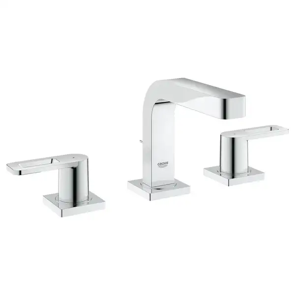 Смеситель для раковины на три отверстия Grohe Quadra DN 15 S-Size (цвет - хром) с донным клапаном (20306000) фото 1 Aquada.com.ua