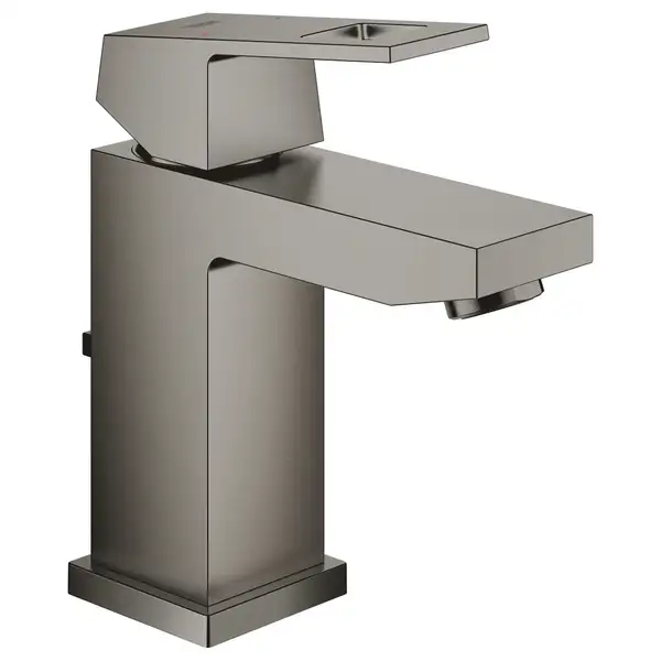 Смеситель для раковины Grohe Eurocube S-Size (цвет - тёмный графит, матовый), с донным клапаном (23127AL0) фото 1 Aquada.com.ua Смеситель для раковины Grohe Eurocube S-Size (цвет - тёмный графит, матовый), с донным клапаном (23127AL0) фото 1 Aquada.com.ua