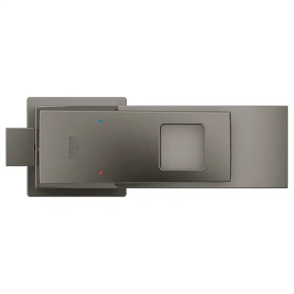Смеситель для раковины Grohe Eurocube S-Size (цвет - тёмный графит, матовый), с донным клапаном (23127AL0) фото 3 Aquada.com.ua Смеситель для раковины Grohe Eurocube S-Size (цвет - тёмный графит, матовый), с донным клапаном (23127AL0) фото 3 Aquada.com.ua