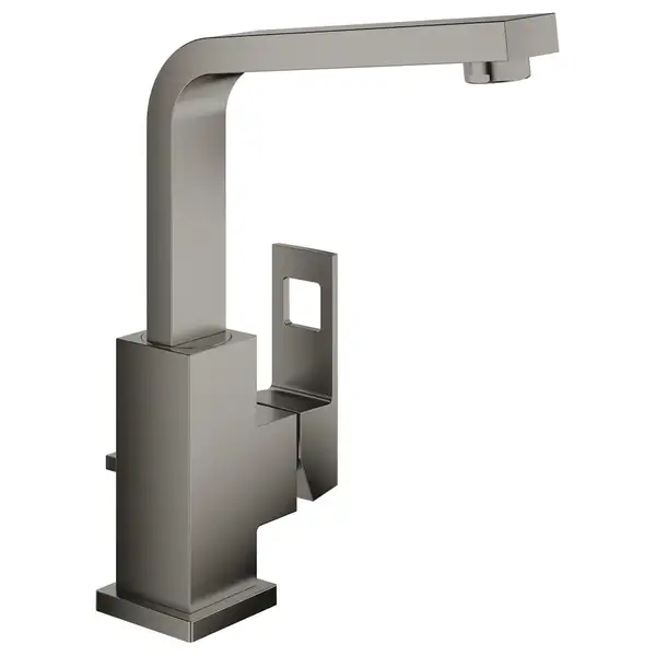 Смеситель для раковины Grohe Eurocube L-Size (цвет - тёмный графит, матовый), с донным клапаном (23135AL0) фото 1 Aquada.com.ua Смеситель для раковины Grohe Eurocube L-Size (цвет - тёмный графит, матовый), с донным клапаном (23135AL0) фото 1 Aquada.com.ua