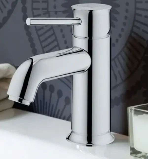 Смеситель для раковины Grohe BauClassic (цвет - хром) (23162000) фото 3 Aquada.com.ua Смеситель для раковины Grohe BauClassic (цвет - хром) (23162000) фото 3 Aquada.com.ua